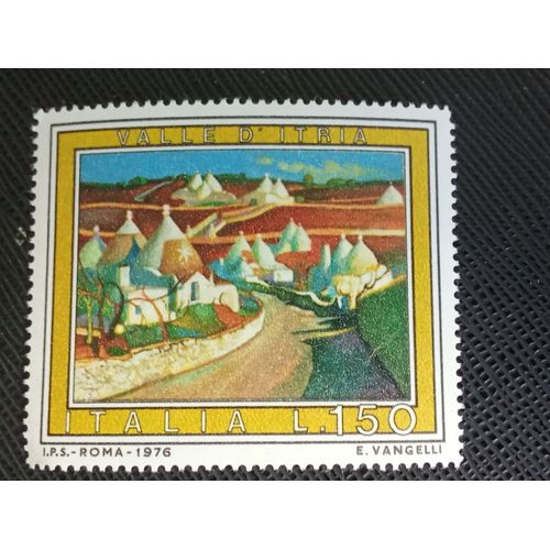 Timbre Italie Y T 1261 Vallée D'Itria 1976 (060709 )