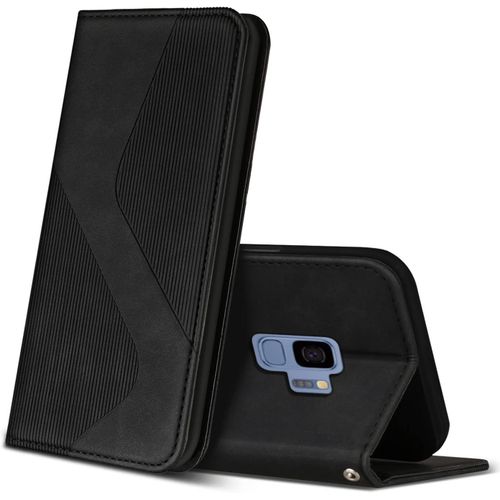 Coque Pour Samsung Galaxy S9, Premium ¿¿Tui Housse En Cuir De Protection Avec [Emplacements Cartes] [Magnetique], Clapet Folio Portefeuille Pour Samsung Galaxy S9 (Noir)