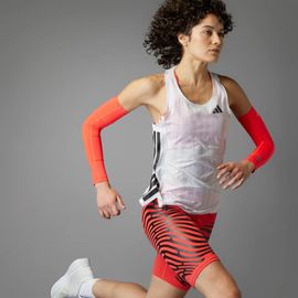 Débardeur De Running Adizero Adidas - White / Light Solid Grey - 2xs