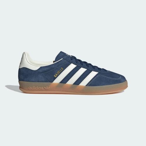 Chaussures Adidas Gazelle Indoor Adidas Night Indigo Off White Gold Metallic