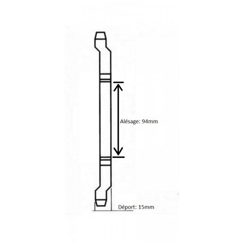 Couronne De Transmission Charvin Pour Peugeot 103 42 Dents Pas 415 Ø94 Neuf