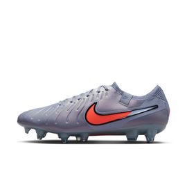 Chaussures De Foot Basse Crampons Pour Terrain Gras Nike Tiempo Legend 10 Elite Bleu