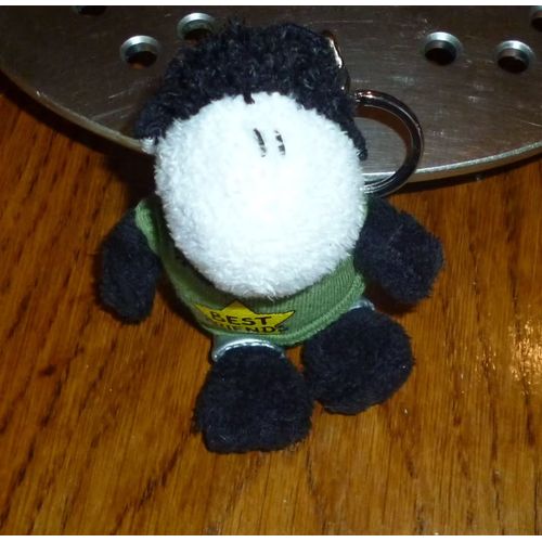 Porte Clés Mouton Best Friends ,Sheepworld (Nici) - 09x07cm Environ sans L'attache - Peluche et métal