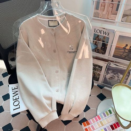Cardigan Brodé En Composite Brossé, Haut À Manches Longues, Vêtements Tendance Pour Femmes De Grande Taille