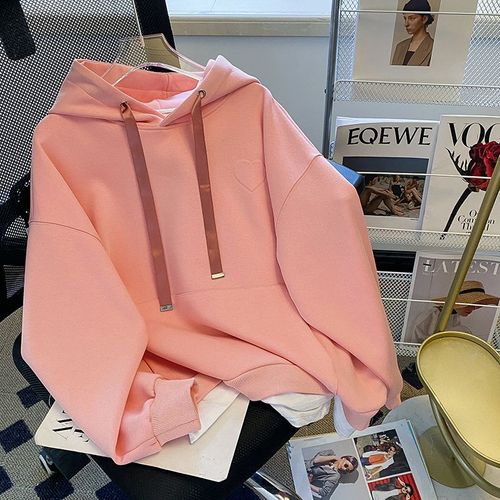 Sweats Femme Automne Et Hiver Avec Velours Et Fermeture Éclair Épaisse, Revers Et Fleurs Brodées, Vêtements Femme Grande Taille