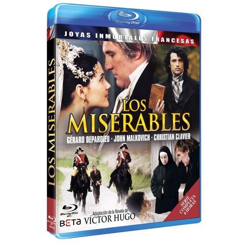 Les Misérables (1998 Depardieu) - Blu-Ray Import Exclusif Espagne Avec Vf Incluse, Boitier Amaray Bleu, Jaquette Et Menu Disc En Espagnol / L'intégrale Des 4 Episodes