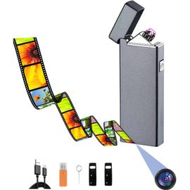 meimie-Caméra De Surveillance En Haute Définition 1080P-Caméra Espionne Portable Et Cachée-Mini Caméra De Sécurité Sous La Forme D'Un Briquet Électronique,Sans Nécessité De Wifi