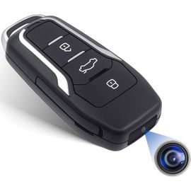 Caméra Espion 1080p,64gb Mini caméra cachée caméra de clé de Voiture avec détection de Mouvement,Petite caméra de sécurité de Porte-clés vidéo Portable