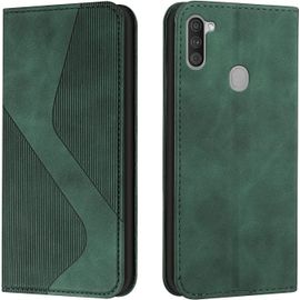 Kal-Coque Pour Samsung Galaxy A11/ M11, Etui Samsung A11 Cuir, Housse En Cuir Samsung M11, Cuir Portefeuille Housse Avec Magnétique Flip Étui À Rabat Case Etui Housse Samsung A11/ M11 (Vert)