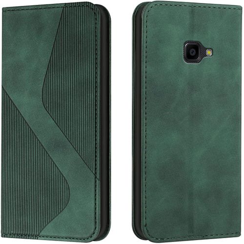 Kal-Coque Pour Samsung Galaxy Xcover 4/4s, Etui Samsung Xcover 4/4s Cuir, Housse En Cuir Samsung Xcover 4/4s, Cuir Housse Avec Magnétique Flip Étui À Rabat Case Etui Samsung Xcover 4/4s (Vert)