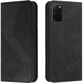 Kal-Coque Pour Samsung Galaxy S20 Plus, Etui Samsung S20 Plus Cuir, Housse En Cuir Samsung S20 Plus, Cuir Portefeuille Housse Avec Magnétique Flip Étui À Rabat Case Etui Samsung S20 Plus (Noir)