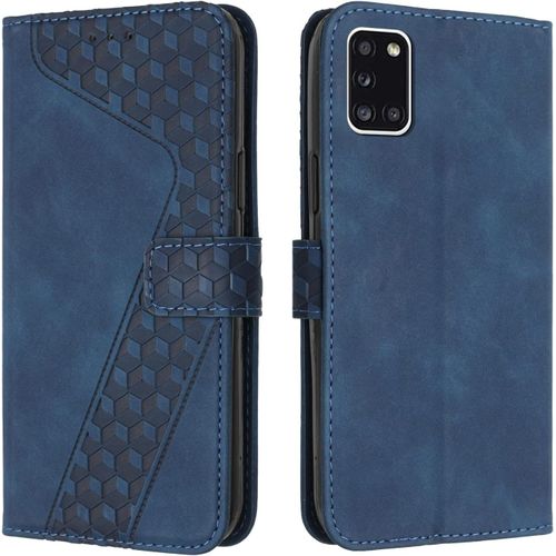 Sjzg-Coque Pour Samsung Galaxy A31, Etui Protection Housse Premium En Cuir Pu Portefeuille Étui Téléphone [Fermoir Magnétique] [Fentes Pour Cartes] Flip Case Pour Samsung Galaxy A31¿Bleu