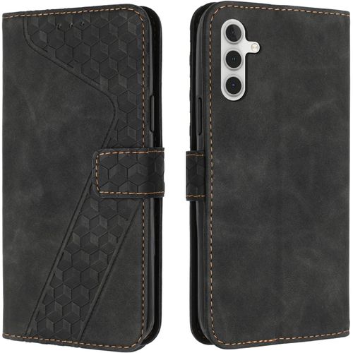 Kal-Coque Pour Samsung Galaxy A24 4g, Etui Protection Housse Premium En Cuir Pu Portefeuille Étui Téléphone [Fermoir Magnétique] [Fentes Pour Cartes] Flip Case Pour Samsung Galaxy A24 4g¿Noir