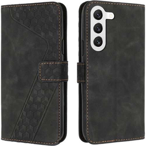 KAL-Coque Pour Samsung Galaxy S23 Plus, Etui Protection Housse Premium En Cuir Pu Portefeuille Étui Téléphone [Fermoir Magnétique] [Fentes Pour Cartes] Flip Case Pour Samsung Galaxy S23 Plus¿Noir