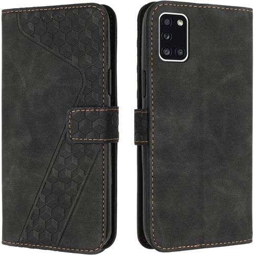Tianyi-Coque Pour Samsung Galaxy A31, Etui Protection Housse Premium En Cuir Pu Portefeuille Étui Téléphone [Fermoir Magnétique] [Fentes Pour Cartes] Flip Case Pour Samsung Galaxy A31¿Noir
