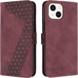 Kal-Coque Pour Iphone 15 Plus, Etui Protection Housse Premium En Cuir Pu Portefeuille Étui Téléphone [Fermoir Magnétique] [Fentes Pour Cartes] Flip Case Pour Iphone 15 Plus¿Rouge