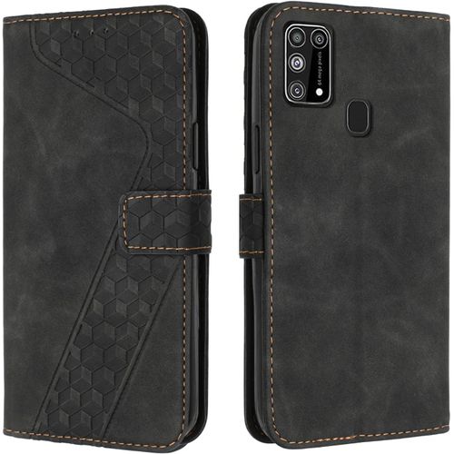Coque Pour Samsung Galaxy M31/M21s, Tui Tlphone Samsung M31/M21s, Etui Protection Housse En Cuir Pu Portefeuille Pochette Flip Case [Magntique] Etui Rabat Pour Galaxy M31/M21s (Noir)