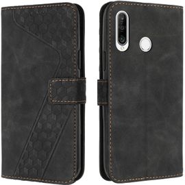 Coque Pour Huawei P30 Lite/Nova 4e, Etui Protection Housse Premium En Cuir Pu Portefeuille Étui Téléphone [Fermoir Magnétique] [Fentes Pour Cartes] Flip Case Pour Huawei P30 Lite/Nova 4e(Noir