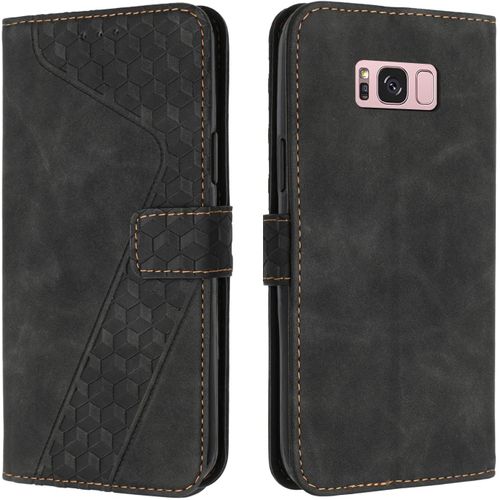 Coque Pour Samsung Galaxy S8 Plus, Tui Tlphone Samsung S8 Plus, Etui Protection Housse En Cuir Pu Portefeuille Pochette Flip Case [Magntique] Etui Rabat Pour Galaxy S8 Plus (Noir)