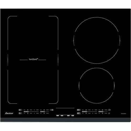 CHECARZHN--NO1-Spi4664B - Plaque Induction - Table De Cuisson Encastrable - Noir - 4 Foyers - 7200W - Dimensions Encastrement 56X49Cm - Espace Grand Plat - Fabriqué En France