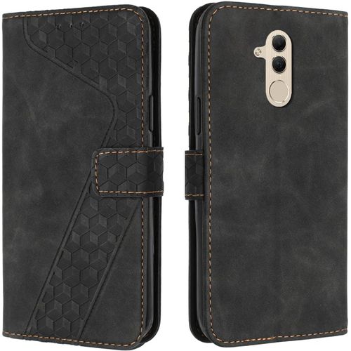 Kal-Coque Pour Huawei Mate 20 Lite, Etui Protection Housse Premium En Cuir Pu Portefeuille Étui Téléphone [Fermoir Magnétique] [Fentes Pour Cartes] Flip Case Pour Huawei Mate 20 Lite¿Noir