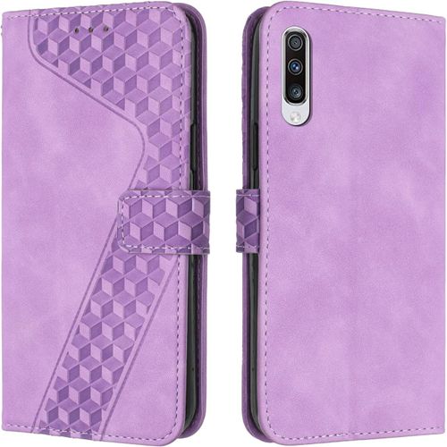Coque Pour Samsung Galaxy A50/A50s/A30s, Tui Tlphone Samsung A50/A50s/A30s, Etui Housse En Cuir Pu Portefeuille Flip Case [Magntique] Etui Rabat Pour Galaxy A50/A50s/A30s (Pourpre)