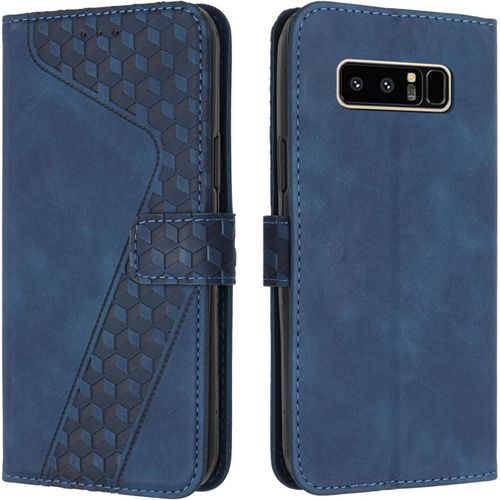 Kal-Coque Pour Samsung Galaxy Note 8, Etui Protection Housse Premium En Cuir Pu Portefeuille Étui Téléphone [Fermoir Magnétique] [Fentes Pour Cartes] Flip Case Pour Samsung Galaxy Note 8¿Bleu