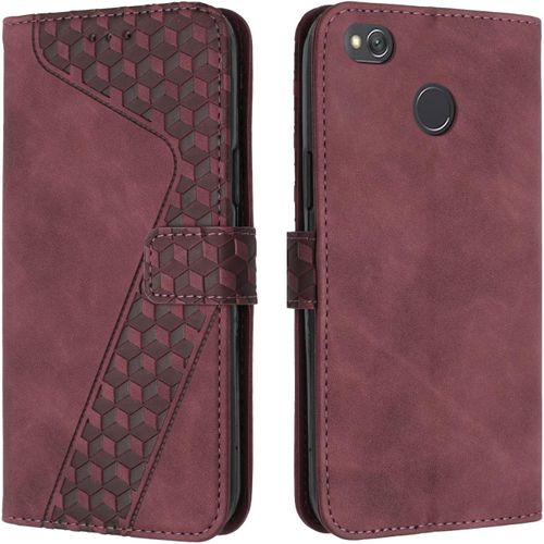 Kal-Coque Pour Oppo A57 5g 2022/A77 5g/A57 4g 2022/A57s 4g/A77 4g,Etui Protection Housse Premium En Cuir Pu Portefeuille Étui Téléphone [Fermoir Magnétique][Fentes Pour Cartes] Flip Case¿Pourpre