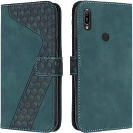 KAL-Coque Pour Huawei Y6 2019/Honor 8A/Y6 Prime 2019, Etui Protection Housse Premium En Cuir Pu Portefeuille Étui Téléphone [Fermoir Magnétique] [Fentes Pour Cartes] Flip Case¿Vert
