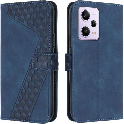 Kal-Coque Pour Xiaomi Redmi Note 12 Pro 5g / Poco X5 Pro 5g, Etui Protection Housse Premium En Cuir Pu Portefeuille Étui Téléphone [Fermoir Magnétique] [Fentes Pour Cartes] Flip Case¿Bleu