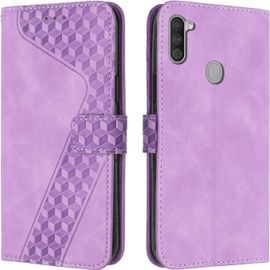 KAL-Coque Pour Samsung Galaxy A11/M11, Etui Protection Housse Premium En Cuir Pu Portefeuille Étui Téléphone [Fermoir Magnétique] [Fentes Pour Cartes] Flip Case Pour Galaxy A11/M11¿Pourpre