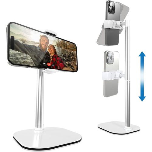 Kalanka-Chatstand- Support De Téléphone Portable Réglable Pour Bureau Et Table De Chevet, Compatible Avec Iphone, Smartphone Et Mobile, Idéal Pour L'enregistrement Vidéo Et Les Appels