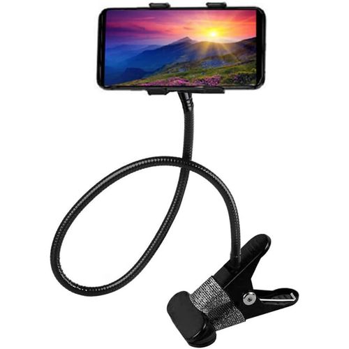 Kalanka-Universelle Lit Support Telephone Bureau - Support Téléphone Avec Bras Réglable Rotation 360°, Flexible Col De Cygne Bras Long Rotation Téléphone Portable Pour Tous Les Smartphones De 4 À 6,8