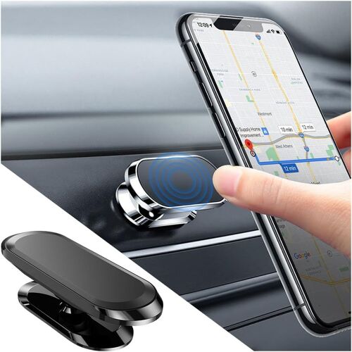 Portable Universel pour Voiture avec Tableau de Bord Magnétique, Magnetique Telephone Voiture, Support de Téléphone Magnétique Pliable Puissant Rotatif à 360 ° Portable, pour Voiture(Noir)