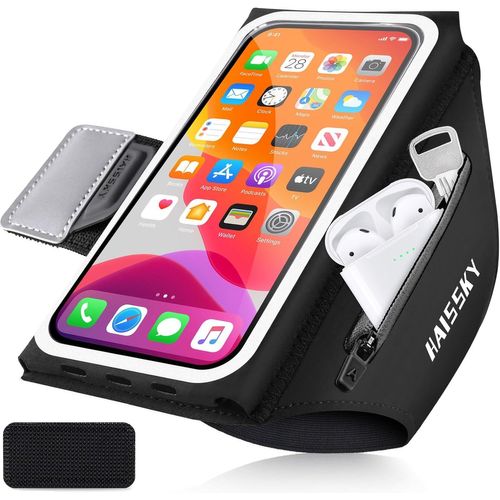 Eryi-6,8'' Brassard Telephone Sport Avec Poche Supplémentaire Pour Clé De Voiture Tws Support De Porte Téléphone Portable Pour Iphone 15 14 13 12 Pro Max Samsung S24 S23 Pour La Course À Pied