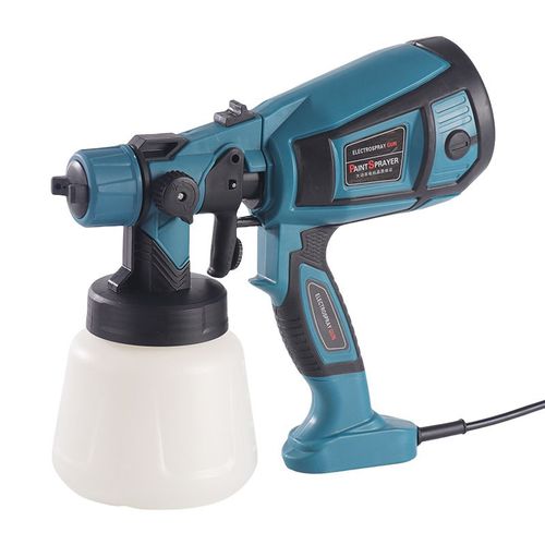 Pistolet a Peinture,850W Pistolet à Peinture Électrique,4 Buses en cuivre et 3 Motifs, réservoir de 1400 ML, pour Intérieur et Extérieur de Maison, Armoires, Clôtures, Plafonds