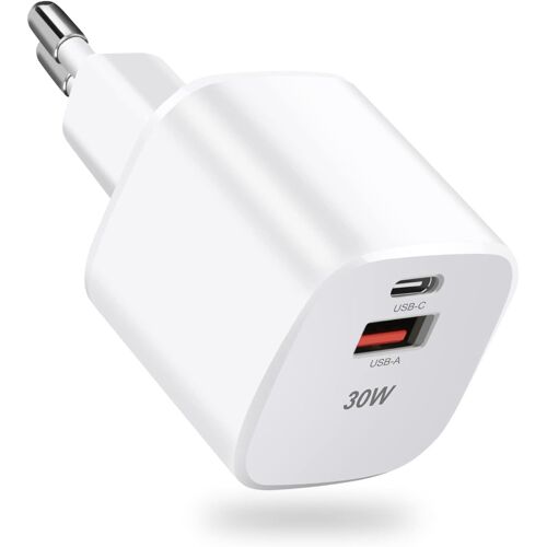KALANKA-Chargeur USB C, 30 W, GaN USB C, mini bloc d'alimentation PPS PD 3.0, chargeur rapide pour Google, Pixel 7 Pro, iPhone 14/14 Pro Max/13, Google Pixel 7/7 Pro/6/6 Pro/6a/Pixel 5, Galaxy S22