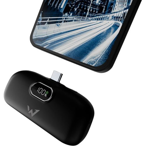 Hui-Onder-Poerbank Usb-C 5000 Mah¿Ultra Compact&léger¿Recharge Rapide Pd 18¿Écran Digital De Charge¿Entrée&sorties Usb-C¿Idéal Iphone,Android,Airpods&objets Connectés