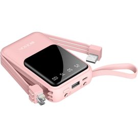 Chargeur De Téléphone Portable 10000 Mah Charge Rapide 3.0 Usb Power Bank Affichage Led Charge Rapide Batterie Externe Compatible Avec Google Lg Android Samsung Galaxy Nintendo Switch (Rose)