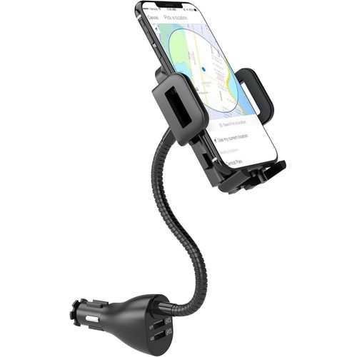 Eryi-Support Auto Universel 3 En 1 Avec Fonction Dual Usb Allume-Cigare Qc 3,0 Alimentation Chargeur + Batterie De Voiture Avec A[3360]