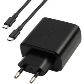Chargeur Samsung Charge Rapide, 45W Chargeur Usb C Avec 2M Type C Câble, Alimentation Prise Secteur Usbc Adapteur Pour Galaxy S25/S24/S23/S22/S21 Ultra/S20/S20+/Note 20/10/9/8/A73/A53/A52/S10/S9, Noi