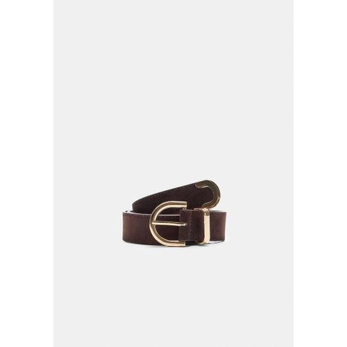Stradivarius Ceinture Basique À Boucle Ronde Camel Clair 70