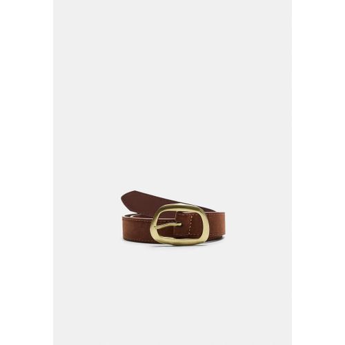 Stradivarius Ceinture Surpiquée À Boucle Asymétrique Marron 90