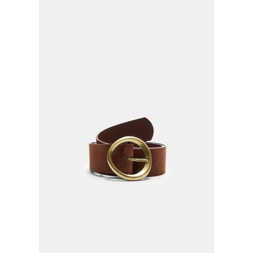 Stradivarius Ceinture À Grande Boucle Irrégulière Marron 80