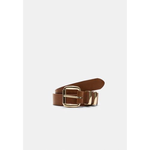 Stradivarius Ceinture Basique À Boucle Carrée Marron 70