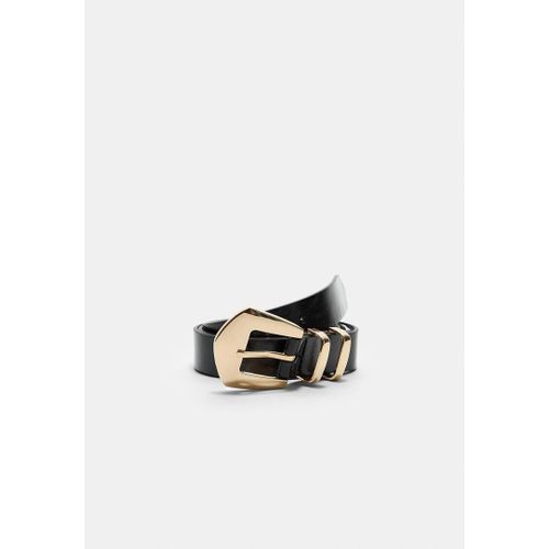 Stradivarius Ceinture À Boucle Triangulaire Noir 70