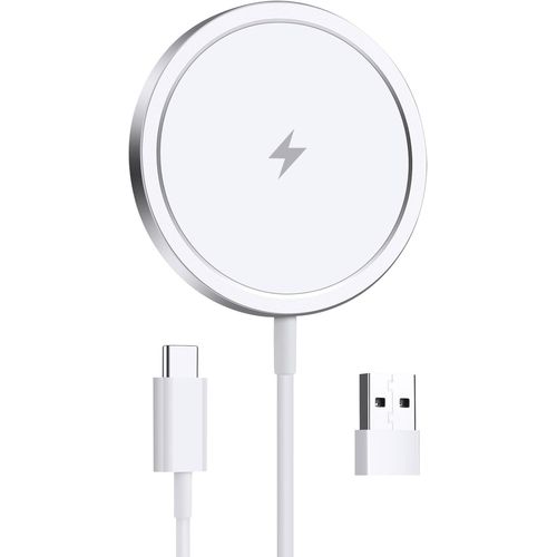 Kalanka-1pc Chargeur Sans Fil 15w, Rapide Chargeur Mag-Safe, Chargeur Rapide Compatible Avec Magsafe Pour Iphone, Chargeur Magnétique Vers Usb\U2011c Pour Iphone 16/15/15 Pro/15 Pro Max/14/13/12, Bla