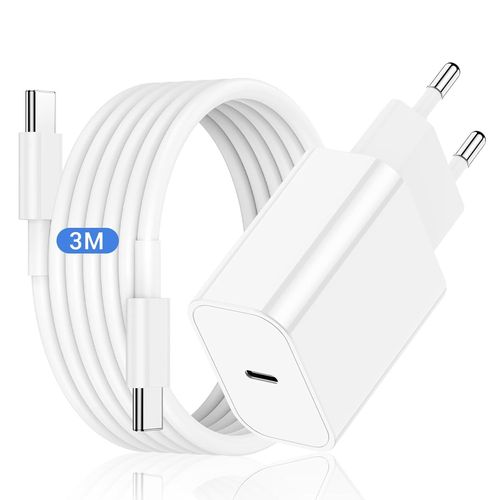 Charger and Charging Cable for iPhone 16 15 10ft 20W USB C with Type C Fast Charging Cable, USB C Cable with Adapter for Apple iPhone 16/16 Plus/16 Pro Max/15 Plus/15 Pro Max/MacBook/iPad