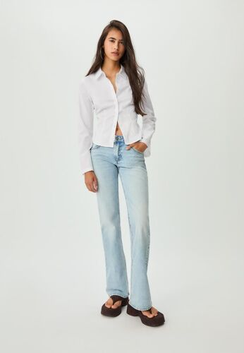 Stradivarius Chemise Ajustée Blanc L