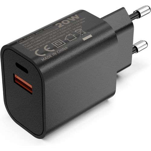 20w Usb C Chargeur, Rapide Chargeur Alimentation Pd Qc 3.0 Chargeur Rapide Chargeur Mural Connecteur Usb Pour Phone 16 15 14 13 12 Series Ipad Samsung Galaxy S24 S23 S22 S21 Téléphone Android